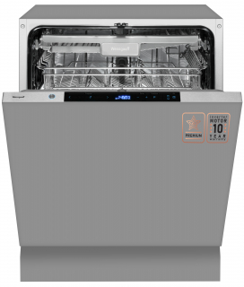 Фото - mini №1: Встраиваемая посудомоечная машина с лучом на полу, авто-открыванием и инвертором Weissgauff BDW 6150 Touch DC Inverter