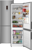 Фото №1: Двухкамерный  холодильник Weissgauff WRK 190 DX Total NoFrost