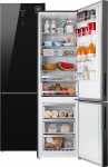 Двухкамерный  холодильник Weissgauff WRK 2000 D Full NoFrost Inverter Black Glass