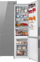 Фото №1: Двухкамерный  холодильник Weissgauff WRK 2000 D Full NoFrost Inverter Grey Glass