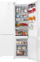 Фото №1: Двухкамерный  холодильник Weissgauff WRK 2000 D Full NoFrost Inverter White Glass